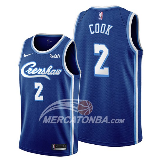 Maglia Los Angeles Lakers Quinn Cook Classic Edition 2019-20 Blu